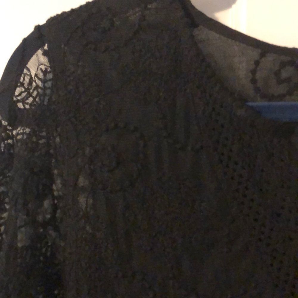 Sheer Embroidered LS Top - Picture 2 of 4